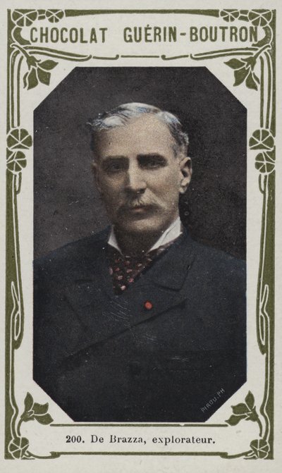 De Brazza, explorador (foto coloreada) de French School